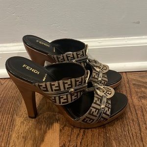 FENDI ZUCCA HEELS